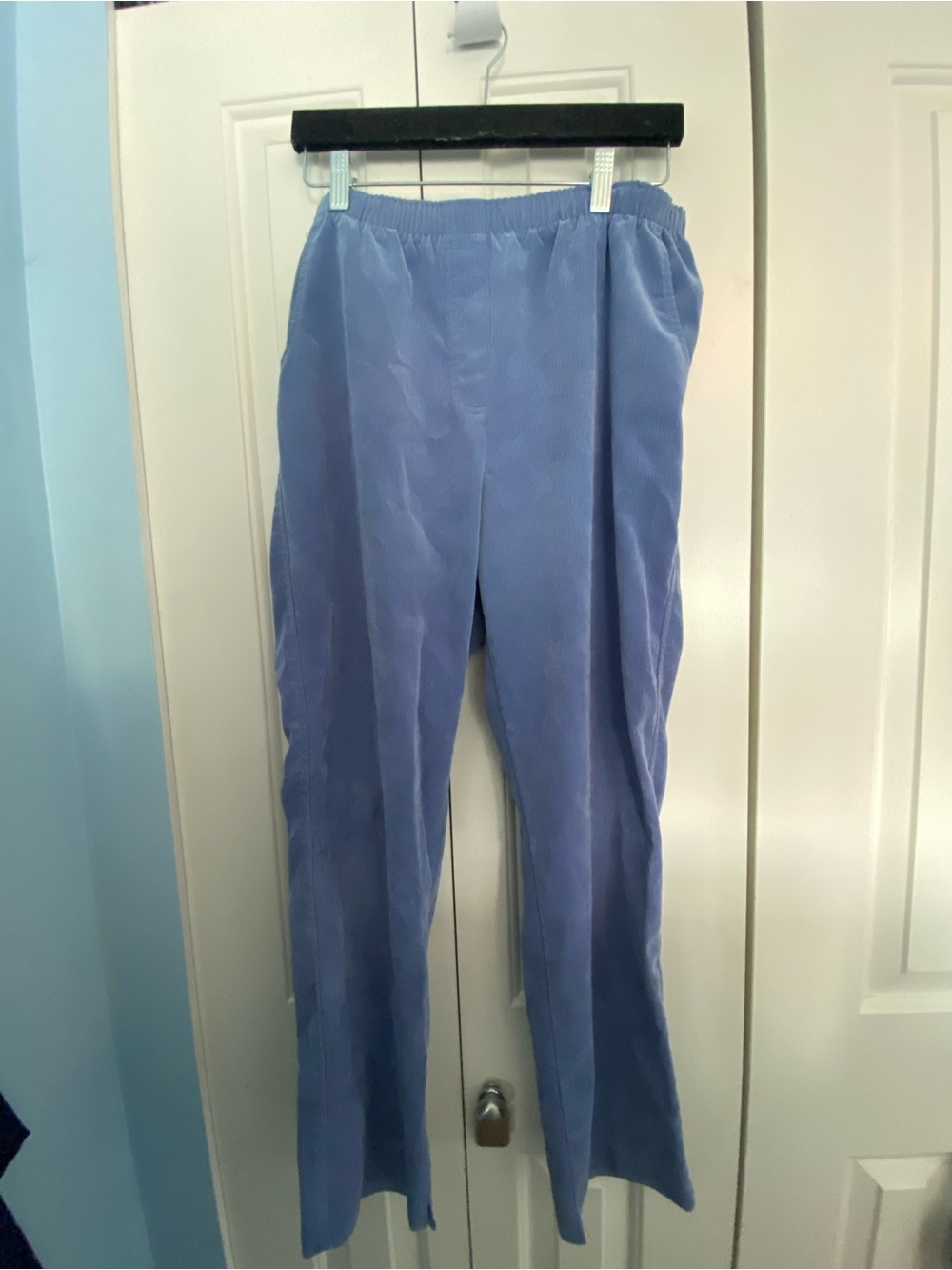 Women's Light Blue Corduroy Pants